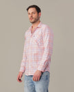 Pastel Pink Plaid Oxford Regular Fit Shirt