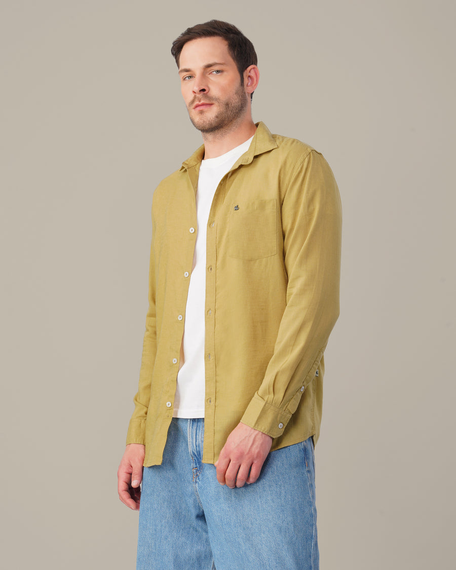 The Mustard Shirt - Cotton Blend · Regular Fit