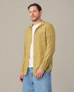 Mustard Solid Premium Linen Standard Fit Shirt