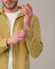 Mustard Solid Premium Linen Standard Fit Shirt