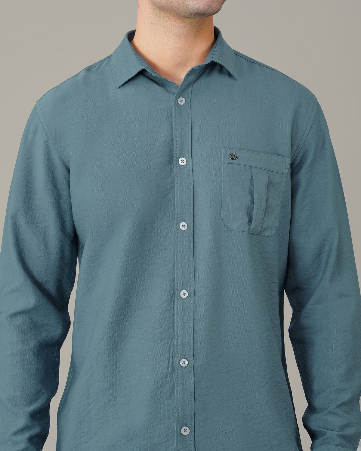 The Slate Shirt - Viscose Blend · Regular Fit