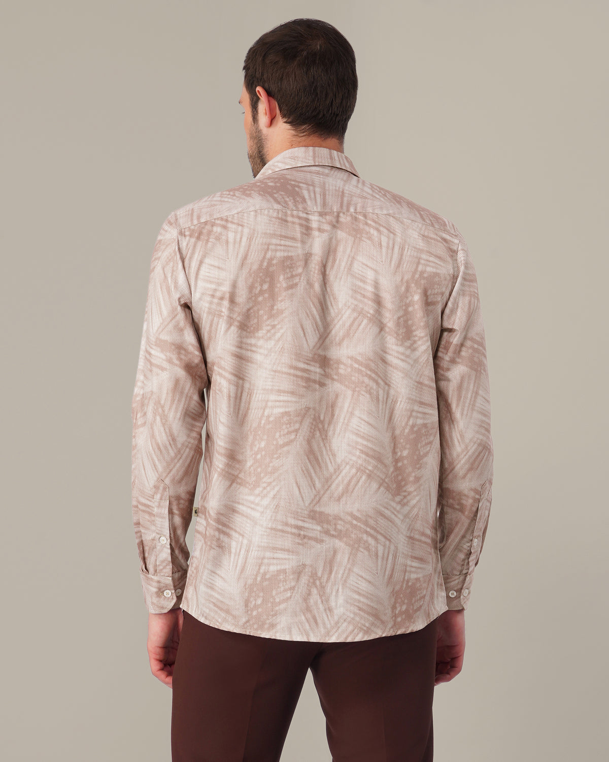 The Mocha Abstract Shirt - Polyester · Regular Fit