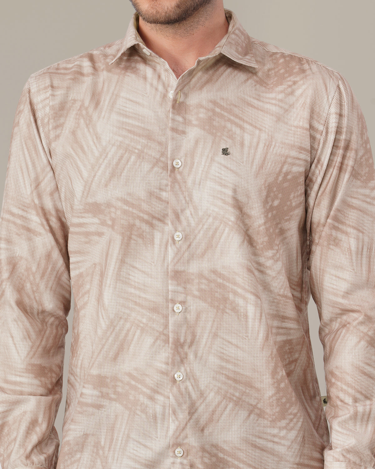 The Mocha Abstract Shirt - Polyester · Regular Fit