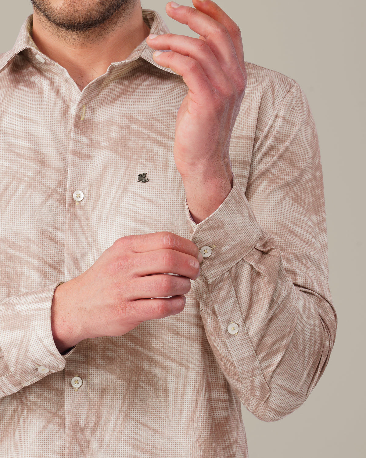 The Mocha Abstract Shirt - Polyester · Regular Fit