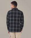 Dark Green Plaid Cotton Slub Regular Fit Shirt