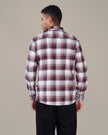 Burgundy Plaid Oxford Regular Fit Shirt