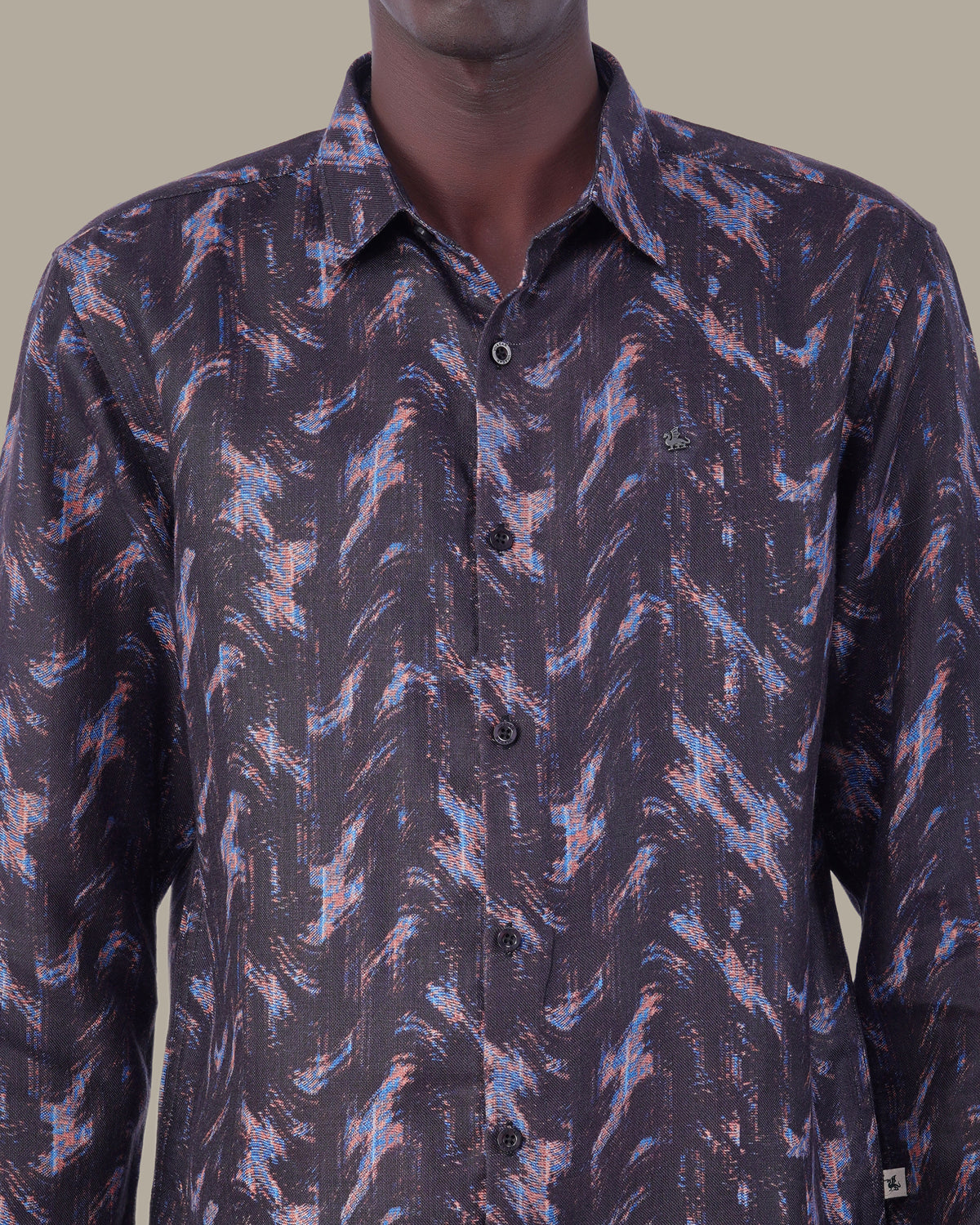 The Black Abstract Shirt - Polyester · Regular Fit