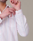 Pastel Multicolor Striped Oxford Regular Fit Shirt