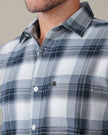 Blue and White Plaid Oxford Regular Fit Shirt