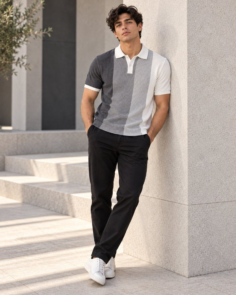 The Grey Polo - Pure Cotton · Slim Fit