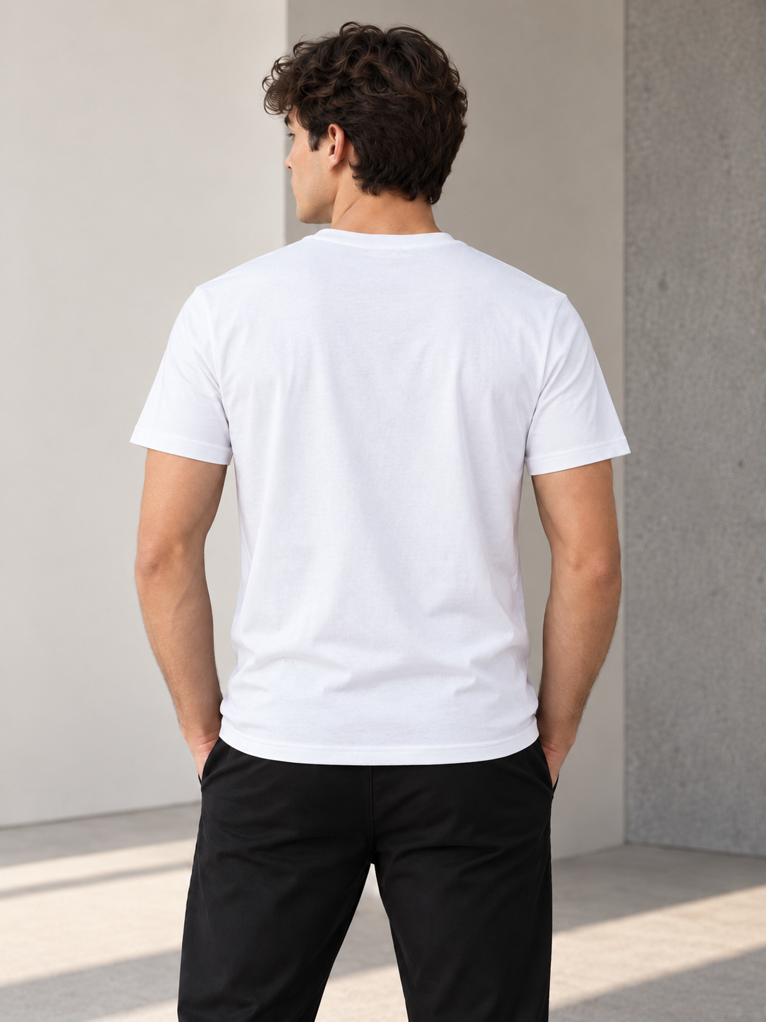 The White Graphic Tee Pure Cotton · Regular Fit