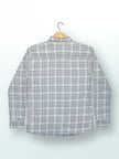 Gray Plaid Cotton Slub Regular Fit Shirt