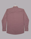 Mauve Solid Twill Polyester Blend Regular Fit Shirt