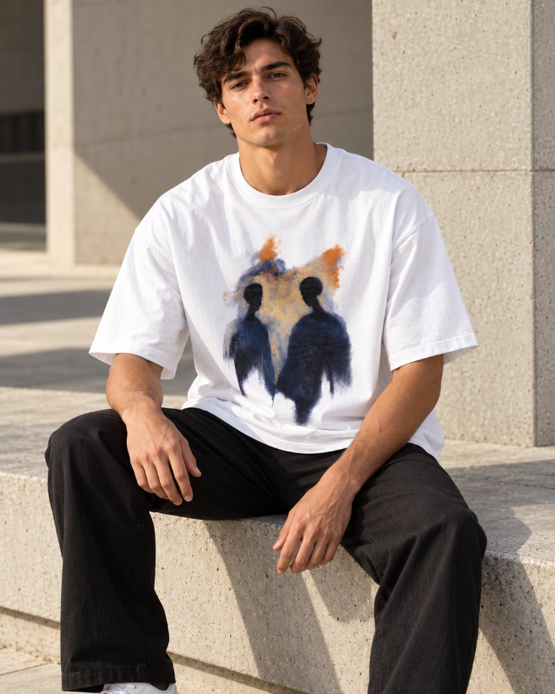 The White Silhouette Tee - Pure Cotton · Boxy Fit