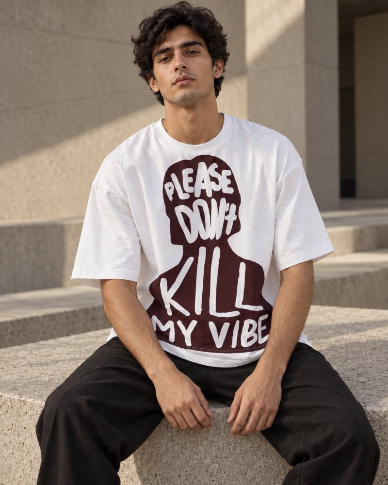 The White Vibe Tee - Pure Cotton · Boxy Fit