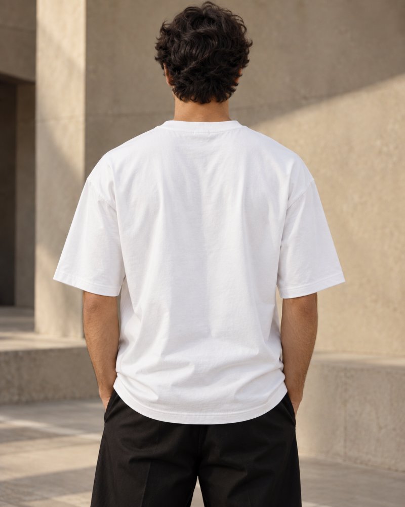 The White Vibe Tee - Pure Cotton · Boxy Fit
