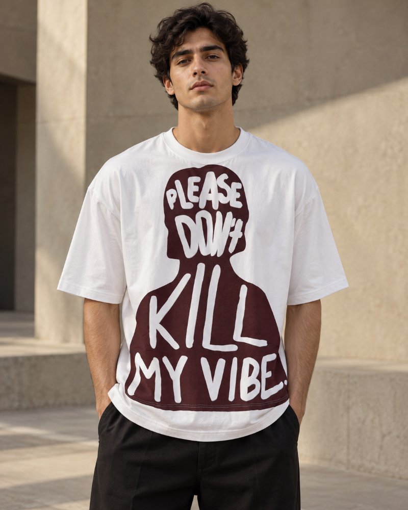 The White Vibe Tee - Pure Cotton · Boxy Fit