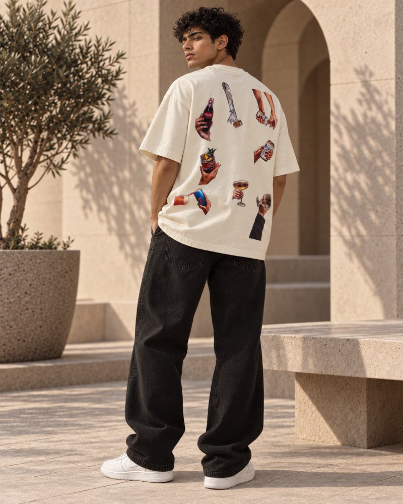 The Cream Graphic Tee - Pure Cotton · Boxy Fit