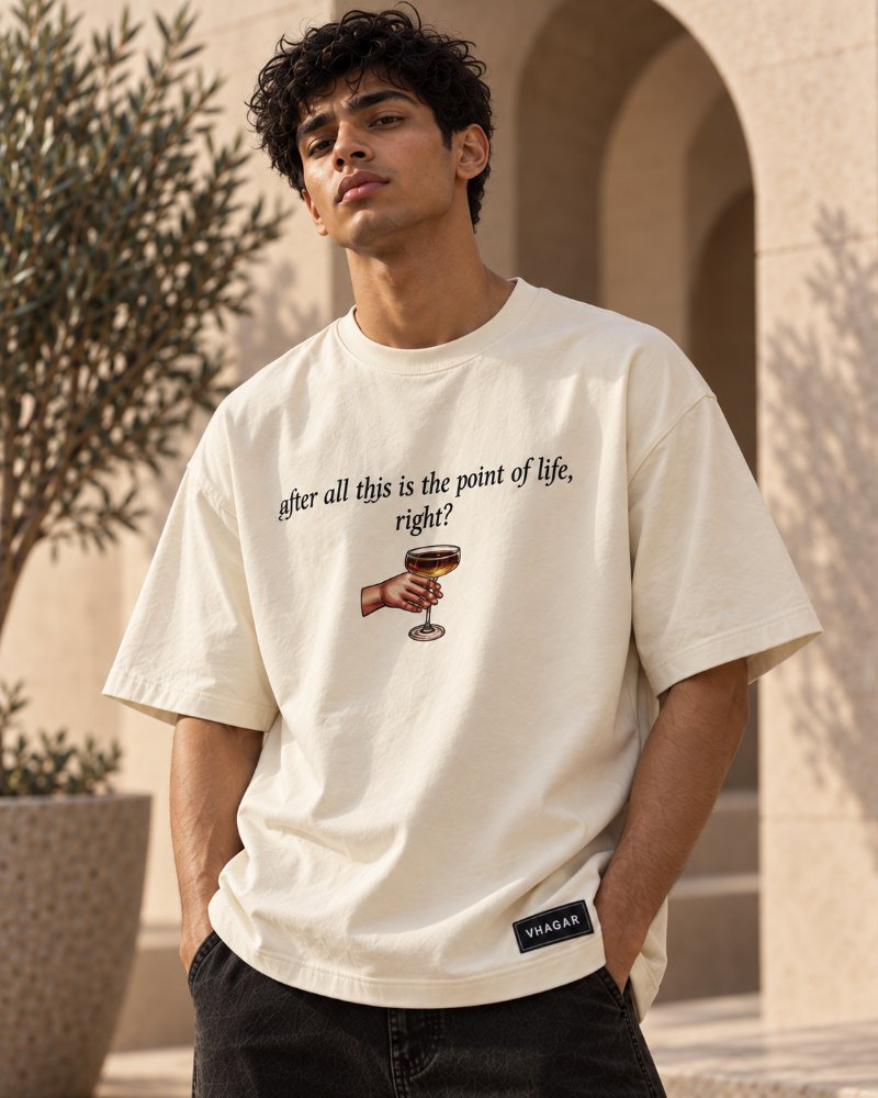 The Cream Graphic Tee - Pure Cotton · Boxy Fit