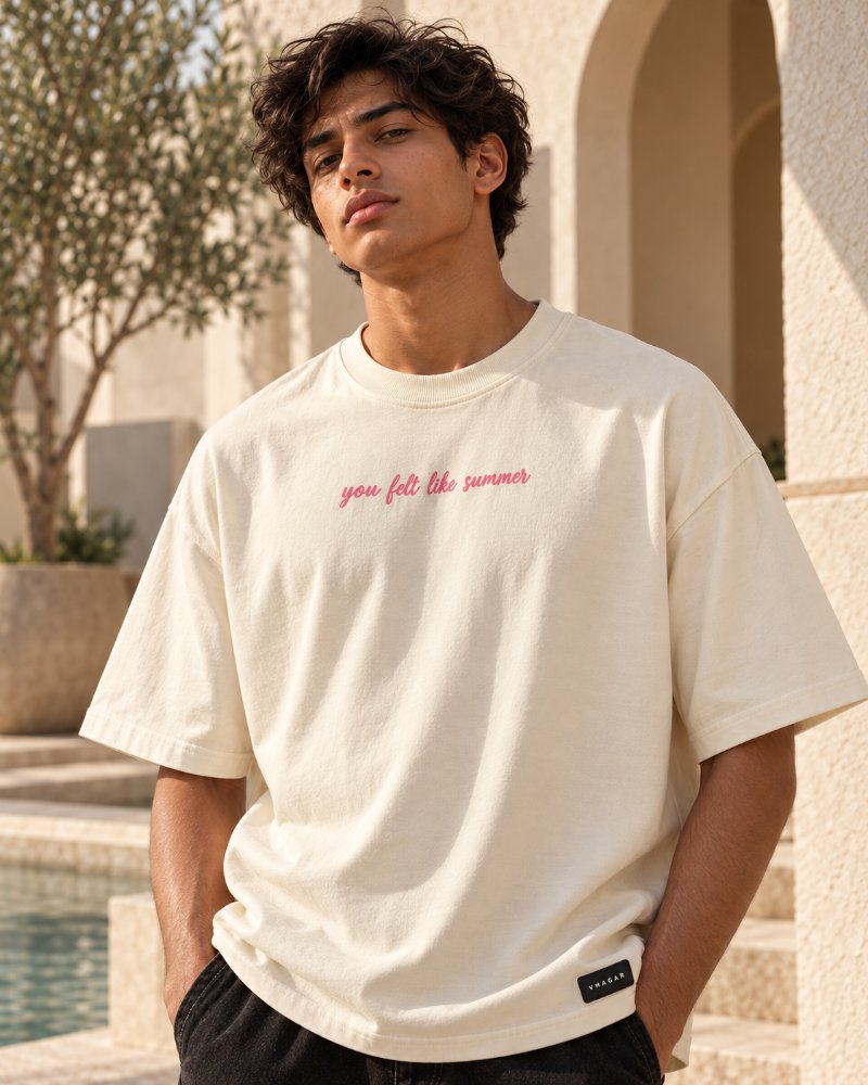 The Off White Graphic Tee - Pure Cotton · Boxy Fit